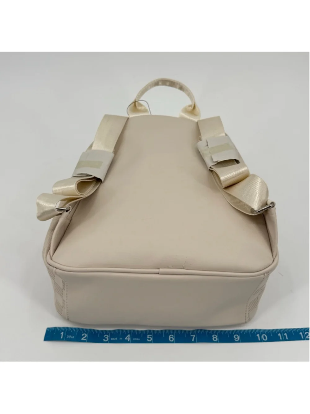 NWT Tahari Bone Checkered Mini Backpack One Size Beige
